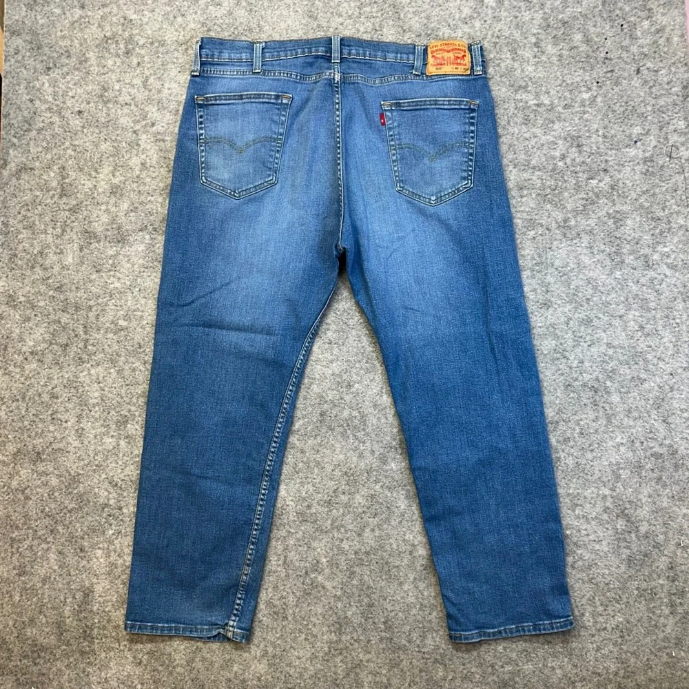 Lot of 3 Levi's 505 Straight Jeans Men's 40x30 Blue Black Work Pant Bundle